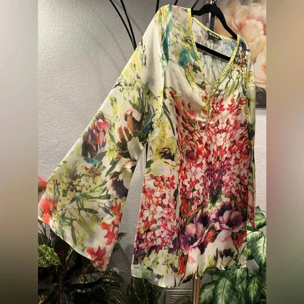 Bano floral mini dress size 1 - Picture 6 of 10